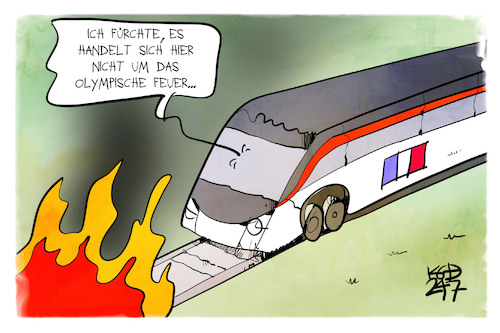 Brandanschlag auf SNCF