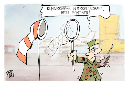 Cartoon: Bundeswehr (medium) by Kostas Koufogiorgos tagged karikatur,koufogiorgos,bundeswehr,drohne,verteidigung,karikatur,koufogiorgos,bundeswehr,drohne,verteidigung