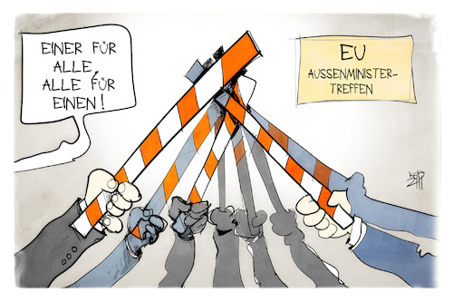 Cartoon: EU-Flüchtlingspolitik (medium) by Kostas Koufogiorgos tagged karikatur,koufogiorgos,illustration,cartoon,eu,flüchtlinge,belarus,flüchtlingspolitik,grenze,schranke,europa,karikatur,koufogiorgos,illustration,cartoon,eu,flüchtlinge,belarus,flüchtlingspolitik,grenze,schranke,europa