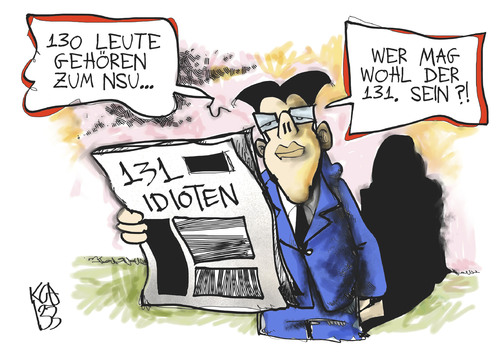Cartoon: FDP und NSU (medium) by Kostas Koufogiorgos tagged nsu,fdp,rösler,untersuchungsausschuss,terrorismus,rechtsextremismus,karikatur,kostas,koufogiorgos,nsu,fdp,rösler,untersuchungsausschuss,terrorismus,rechtsextremismus,karikatur,kostas,koufogiorgos