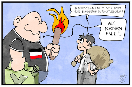 Cartoon: Flüchtlingspolitik (medium) by Kostas Koufogiorgos tagged karikatur,koufogiorgos,illustration,cartoon,flüchtling,moria,lesbos,neonazi,rechtsextremismus,flüchtlingsheim,feuer,brand,europa,asylpolitik,karikatur,koufogiorgos,illustration,cartoon,flüchtling,moria,lesbos,neonazi,rechtsextremismus,flüchtlingsheim,feuer,brand,europa,asylpolitik