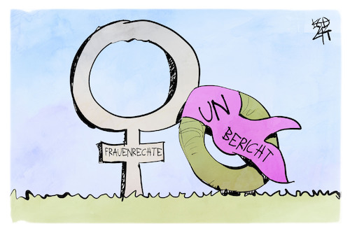 Cartoon: Frauenrechte (medium) by Kostas Koufogiorgos tagged karikatur,koufogiorgos,frauenrecht,gleichberechtigung,grab,weiblich,un,bericht,karikatur,koufogiorgos,frauenrecht,gleichberechtigung,grab,weiblich,un,bericht