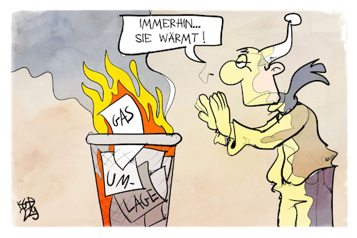 Cartoon: Gasumlage (medium) by Kostas Koufogiorgos tagged karikatur,koufogiorgos,gasumlage,michel,heizung,feuer,energie,wärme,gaskrise,karikatur,koufogiorgos,gasumlage,michel,heizung,feuer,energie,wärme,gaskrise