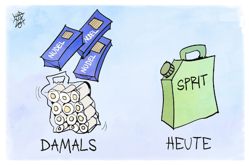 Cartoon: Hamstern (medium) by Kostas Koufogiorgos tagged karikatur,koufogiorgos,hamstern,klopapier,nudeln,sprit,krise,karikatur,koufogiorgos,hamstern,klopapier,nudeln,sprit,krise