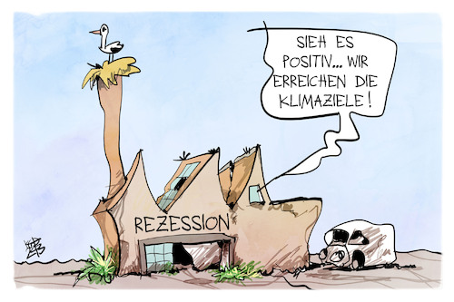 Cartoon: Klimaziele (medium) by Kostas Koufogiorgos tagged karikatur,koufogiorgos,klimaziel,wirtschaft,rezession,karikatur,koufogiorgos,klimaziel,wirtschaft,rezession