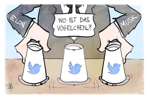 Cartoon: Musk und Twitter (medium) by Kostas Koufogiorgos tagged twitter,musk,vogel,kauf,social,media,internet,börse,twitter,musk,vogel,kauf,social,media,internet,börse