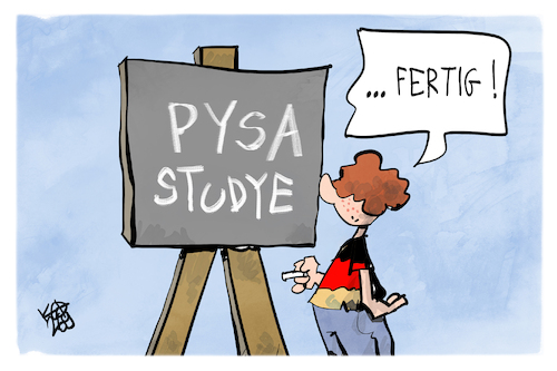Cartoon: PISA-Studie (medium) by Kostas Koufogiorgos tagged karikatur,koufogiorgos,piosa,bildung,schule,lernen,schueler,tafel,karikatur,koufogiorgos,piosa,bildung,schule,lernen,schueler,tafel