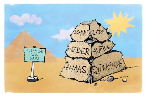 Cartoon: Pyramide von Gaza (medium) by Kostas Koufogiorgos tagged karikatur,koufogiorgos,pyramide,gaza,karikatur,koufogiorgos,pyramide,gaza