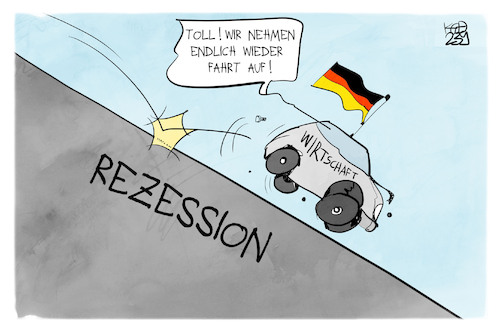 Cartoon: Rezession (medium) by Kostas Koufogiorgos tagged karikatur,koufogiorgos,wirtschaft,rezession,auto,beschleunigung,abhang,karikatur,koufogiorgos,wirtschaft,rezession,auto,beschleunigung,abhang