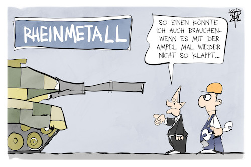 Scholz besucht Rheinmetall