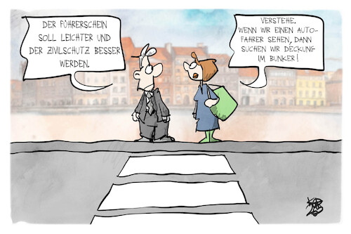 Schutz vor Autofahrern