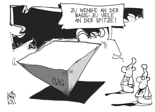 Cartoon: SPD-Parteitag (medium) by Kostas Koufogiorgos tagged spd,führung,spitze,basis,pyramide,parteitag,partei,michel,karikatur,koufogiorgos,spd,führung,spitze,basis,pyramide,parteitag,partei,michel,karikatur,koufogiorgos
