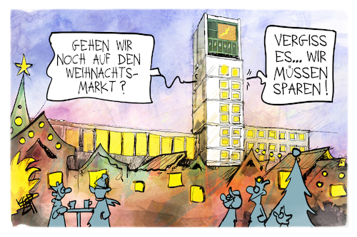 Cartoon: Stuttgart spart (medium) by Kostas Koufogiorgos tagged karikatur,koufogiorgos,stuttgart,sparen,rathaus,weihnachtsmarkt,einzelhandel,karikatur,koufogiorgos,stuttgart,sparen,rathaus,weihnachtsmarkt,einzelhandel