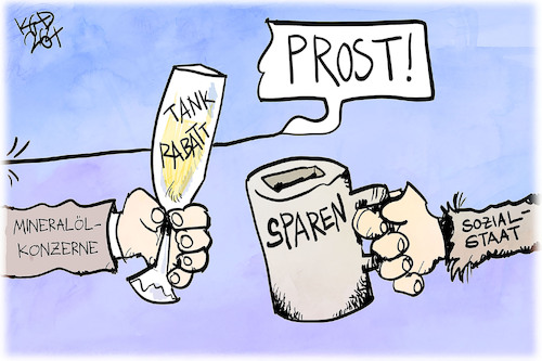 Cartoon: Tankrababatt (medium) by Kostas Koufogiorgos tagged tankrabatt,tankrabatt