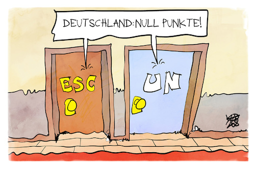 Cartoon: Vereinte Nationen (medium) by Kostas Koufogiorgos tagged karikatur,koufogiorgos,un,esc,deutschland,scheitern,sicherheitsrat,karikatur,koufogiorgos,un,esc,deutschland,scheitern,sicherheitsrat