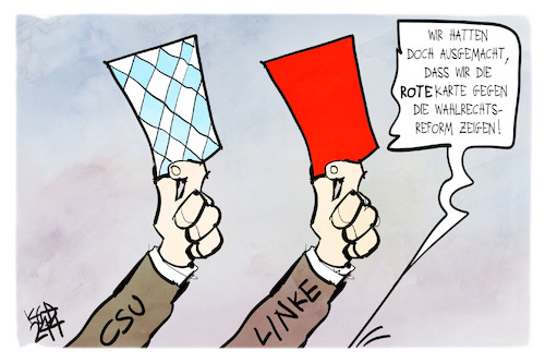 Cartoon: Wahlrechtsreform (medium) by Kostas Koufogiorgos tagged karikatur,koufogiorgos,wahlrechtsreform,bundestag,karlsruhe,bverfg,karikatur,koufogiorgos,wahlrechtsreform,bundestag,karlsruhe,bverfg