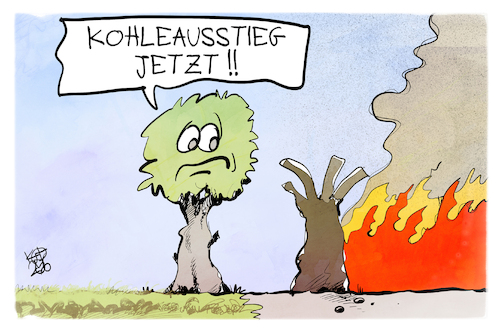 Cartoon: Waldbrände in Europa (medium) by Kostas Koufogiorgos tagged karikatur,koufogiorgos,europa,waldbrand,baum,kohle,co2,karikatur,koufogiorgos,europa,waldbrand,baum,kohle,co2