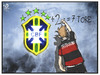 Cartoon: 7 Gegentore (small) by Kostas Koufogiorgos tagged karikatur,koufogiorgos,illustration,cartoon,brasilien,deutschland,fussball,wm,celacao,tor,sport,weltmeisterschaft