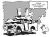 Cartoon: ADAC (small) by Kostas Koufogiorgos tagged illustration,karikatur,cartoon,koufogiorgos,adac,huhn,hühnerstall,preis,autoclub,auto,verkehr