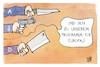 Cartoon: AfD-Europaprogramm (small) by Kostas Koufogiorgos tagged karikatur,koufogiorgos,afd,europa,programm,waffen,populismus,partei