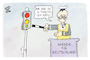 Cartoon: Agenda für Deutschland (small) by Kostas Koufogiorgos tagged karikatur,koufogiorgos,agenda,union,merz,ampel,polizei,verkehr