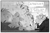 Cartoon: Aktiensteuer (small) by Kostas Koufogiorgos tagged karikatur,koufogiorgos,illustration,cartoon,aktiensteuer,geld,boerse,markt,reich,eu,finanzen,transaktionssteuer