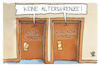 Cartoon: Altersgrenzen (small) by Kostas Koufogiorgos tagged karikatur,koufogioros,social,media,rente,altersgrenze,kommission