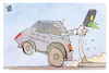 Cartoon: Ampel-Blockade (small) by Kostas Koufogiorgos tagged karikatur,koufogiorgos,ampel,paus,auto,wachstumschancengesetz,bremse