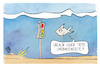 Cartoon: Ampel-Umfragewerte (small) by Kostas Koufogiorgos tagged karikatur,koufogiorgos,ampel,wasser,urlaub,meer,fisch,umfrage,tief,demokratie