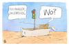 Cartoon: Ampel (small) by Kostas Koufogiorgos tagged karikatur,koufogiorgos,ampel,trocken,hochwasser,dauerregen,regierung,boot
