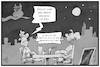 Cartoon: Ansturm auf die Gastronomie (small) by Kostas Koufogiorgos tagged karikatur,koufogiorgos,illustration,cartoon,gastronomie,cafe,lokal,paar,nacht,aussengastronomie