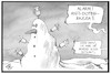 Cartoon: Anti-Doping-Razzia (small) by Kostas Koufogiorgos tagged karikatur,koufogiorgos,illustration,cartoon,razzia,doping,ski,wm,schneemann,wintersport,betrug,beweismittel,spritze