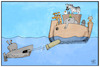 Cartoon: Artenschutz (small) by Kostas Koufogiorgos tagged karikatur,koufogiorgos,illustration,cartoon,artenschutz,arche,noah,legende,bibel,tiere,umwelt,tierarten,klimawandel