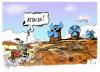 Cartoon: Attacke! (small) by Kostas Koufogiorgos tagged spd,beck,ypsilanti,hessen,wahl,linke,kostas,koufogiorgos,