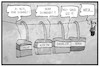 Cartoon: Autoindustrie (small) by Kostas Koufogiorgos tagged karikatur,koufogiorgos,illustration,cartoon,automobil,industrie,wirtschaft,porsche,daimler,vw,bmw,audi,dobrindt,seilbahn,verkehrsminister