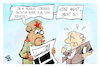 Cartoon: Baschar al-Assad (small) by Kostas Koufogiorgos tagged karikatur,koufogiorgos,assad,putin,todesurteil,moskau,diktator,russland,bär