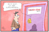 Cartoon: Beate Uhse (small) by Kostas Koufogiorgos tagged karikatur,koufogiorgos,illustration,cartoon,beate,uhse,tradition,versand,erotik,kunde,geschäft,kopfschmerzen,sex,vertrieb,handel,wirtschaft