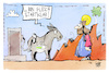 Cartoon: Beginn der Karwoche (small) by Kostas Koufogiorgos tagged karikatur,koufogiorgos,esel,palmsonntag,christus,jesus,karwoche,elektromobilität