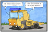 Cartoon: Belgien (small) by Kostas Koufogiorgos tagged karikatur,koufogiorgos,illustration,cartoon,belgien,panne,behoerden,ermittlung,pannendienst,hilfe,service,terrorismus,auto