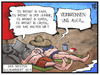 Cartoon: Brandherde der Welt (small) by Kostas Koufogiorgos tagged karikatur,koufogiorgos,illustration,cartoon,brand,feuer,sonnenbrand,westen,krieg,konflikt,krisenherd,brandherd,strand,politik