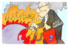 Cartoon: Brandmauer gegen rechts (small) by Kostas Koufogiorgos tagged karikatur,koufogiorgos,brandmauer,feuer,feuerlöscher,cdu