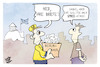 Cartoon: Briefwahlpanne bei der Post (small) by Kostas Koufogiorgos tagged karikatur,koufogiorgos,briefwahl,stimmzettel,post,athen,spreeathen