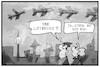 Cartoon: BVG-Streik (small) by Kostas Koufogiorgos tagged karikatur,koufogiorgos,illustration,cartoon,bvg,verkehrsbetriebe,berlin,luftbrücke,flugzeug,verkehr,streik,arbeitskampf