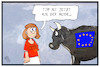Cartoon: CETA (small) by Kostas Koufogiorgos tagged karikatur,koufogiorgos,illustration,cartoon,ceta,eu,europa,stier,freihandelsabkommen,kanada,mode,shirt,ttip