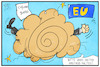 Cartoon: Corona-Bonds (small) by Kostas Koufogiorgos tagged karikatur,koufogiorgos,illustration,cartoon,corona,bonds,eurobonds,eu,europa,staatsanleihen,wirtschaft,geld,euro,eurozone,pandemie,abstand