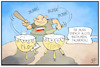 Cartoon: Corona-Demos (small) by Kostas Koufogiorgos tagged karikatur,koufogiorgos,illustration,cartoon,corona,demo,extremismus,neonazi,instrumentalisierung,pauke