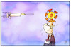 Cartoon: Corona-Impfstoff (small) by Kostas Koufogiorgos tagged karikatur,koufogiorgos,illustration,cartoon,impfstoff,corona,tell,apfel,pandemie,covid,spritze,treffen,mrna