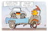 Cartoon: Corona-Strategie (small) by Kostas Koufogiorgos tagged karikatur,koufogiorgos,illustration,cartoon,corona,deutschland,auto,lkw,strategie,pandemie