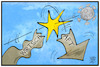 Cartoon: Corona trifft die Wirtschaft (small) by Kostas Koufogiorgos tagged karikatur,koufogiorgos,illustration,cartoon,corona,wirtschaft,pandemie,epidemie,bilanz,dax,börse,märkte,virus,covid
