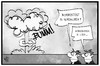 Cartoon: Crash in Fernost (small) by Kostas Koufogiorgos tagged karikatur,koufogiorgos,cartoon,illustration,nordkorea,china,börse,crash,explosion,bombe,erschütterung,wirtschaft,märkte